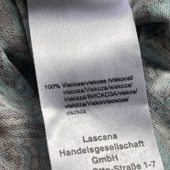 LASCANA Long Beach BOHO Dress Turquoise Size 8 Maxi Tall - Picture 10 of 15